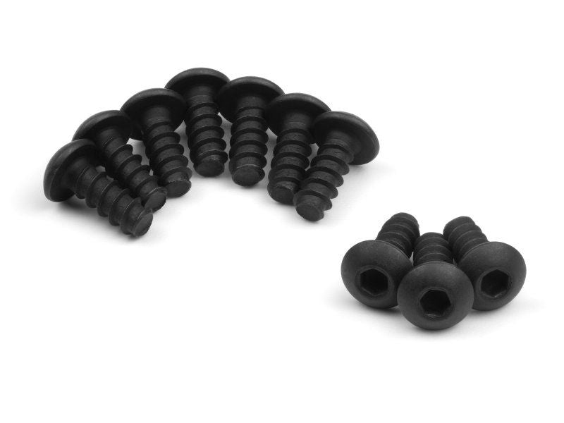 HPI Racing TP Button Head Tapping Screw M4 x 10mm Hex Socket (10 Pcs) – Genuine RC Hardware