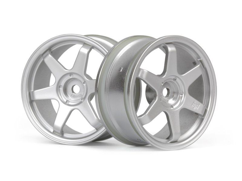 HPI Racing TE37 Wheel 26mm Matte Chrome (0mm Offset) 160751