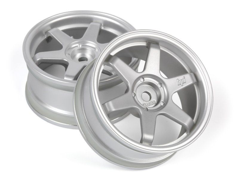 HPI Racing TE37 Wheel 26mm Matte Chrome (3mm Offset) 160752