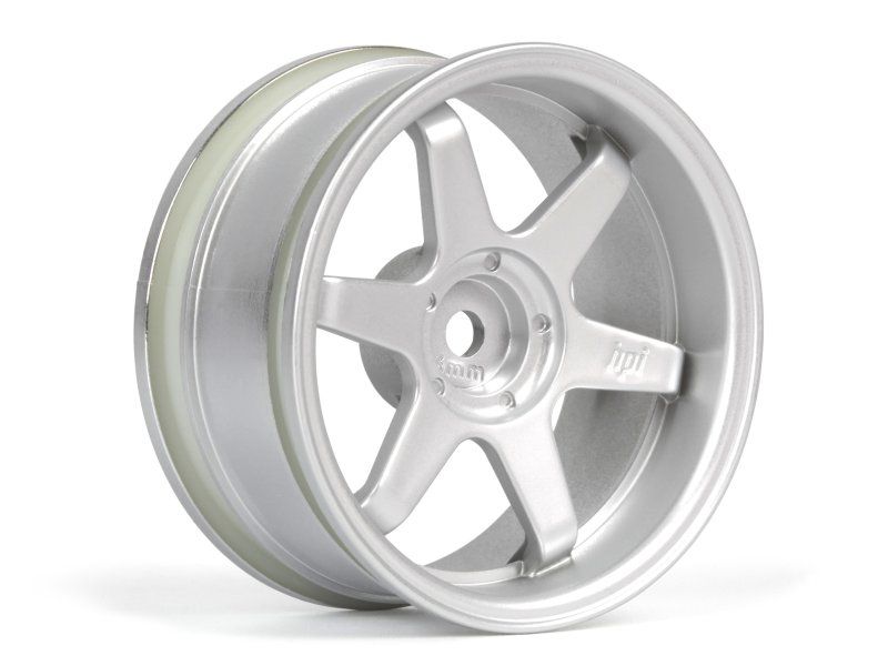 HPI Racing TE37 Wheel 26mm Matte Chrome (6mm Offset) 160753