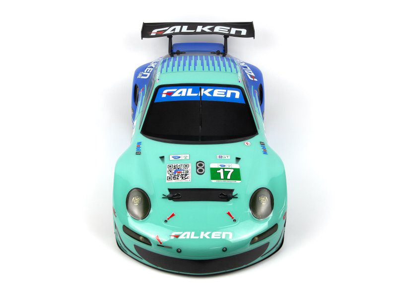 HPI Racing Porsche 911 GT3 RSR Falken Painted Body 200mm – 1/10 Scale RC On-Road Shell