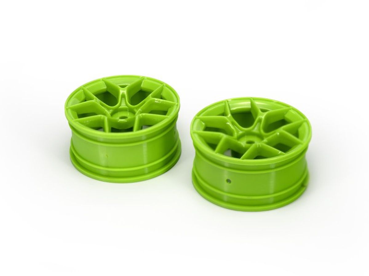 HPI Racing RTR Aero 5 Wheels 26mm Green 3mm Offset