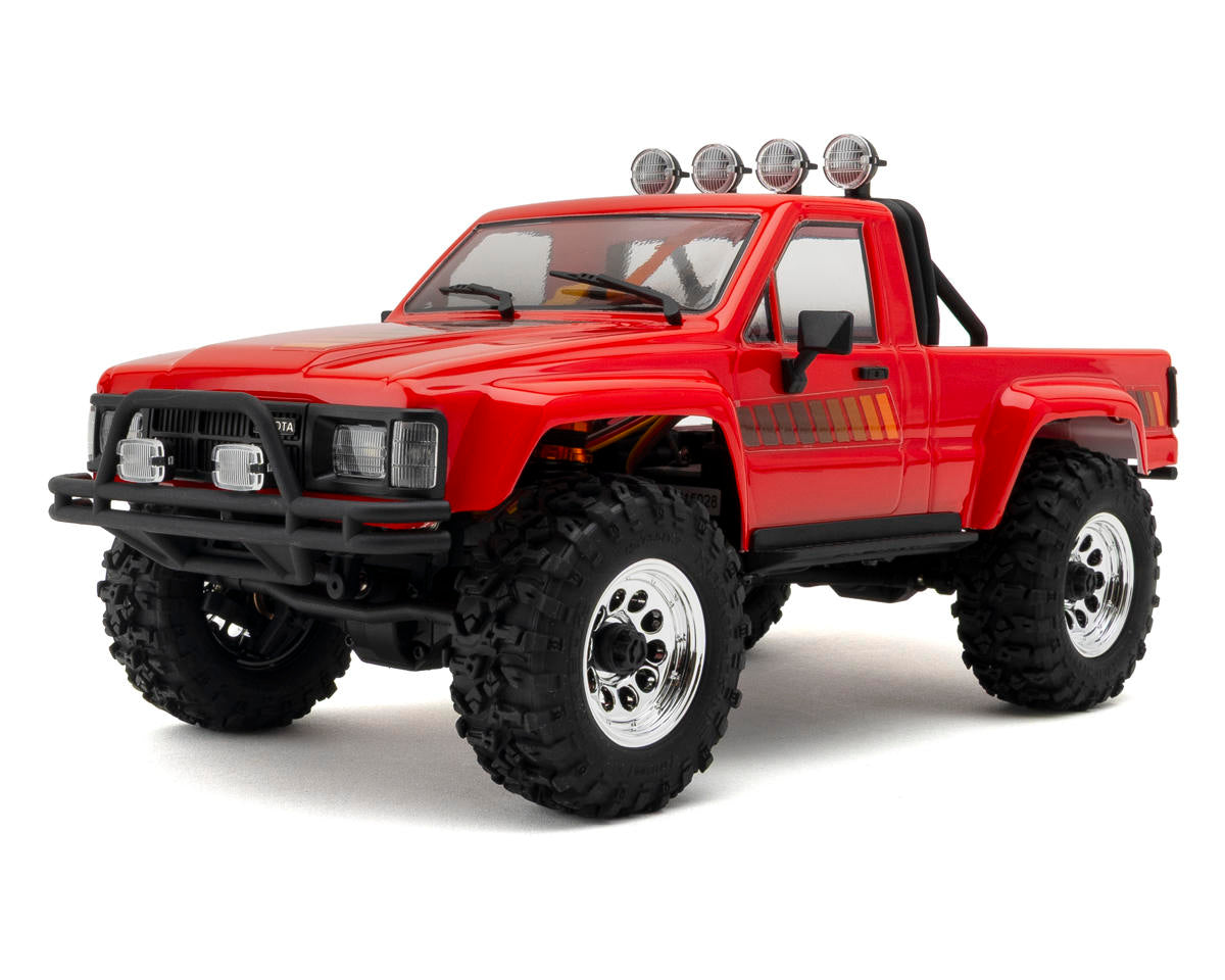 HPI Racing Venture18 Flux 1985 Toyota Hilux SR5 RTR (Red) – 1/18 Brush