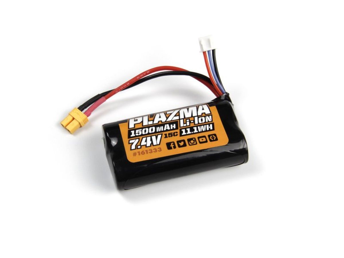 HPI Plazma 7.4V 1500mAh 15C Li-Ion Battery