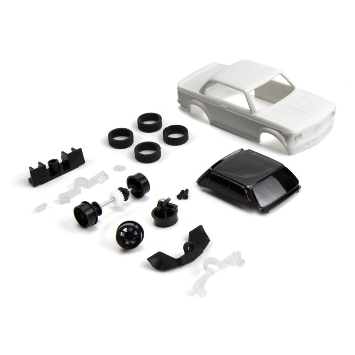 HPI Racing nano-TTR BMW 2002 Turbo Unpainted Body White Custom Paintable Shell