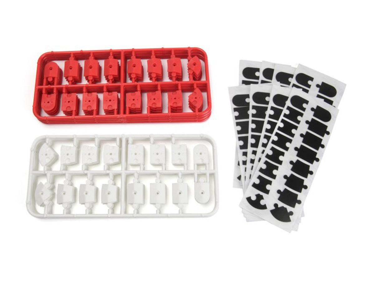 HPI nano-TTR Red & White Curb Set – Indoor Track Accessory