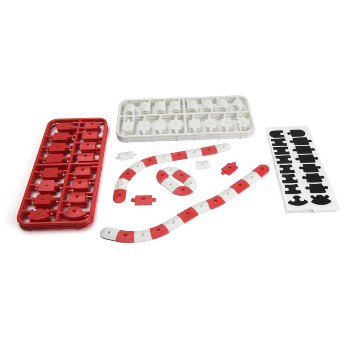 HPI nano-TTR Red & White Curb Set – Indoor Track Accessory