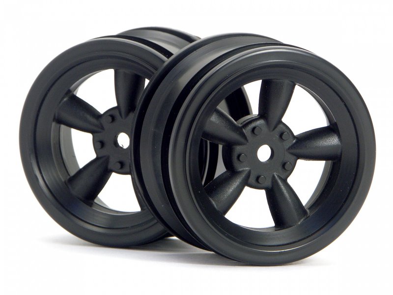 HPI Racing Black Vintage 5 Spoke Wheel 26mm 0mm Offset (2pcs)