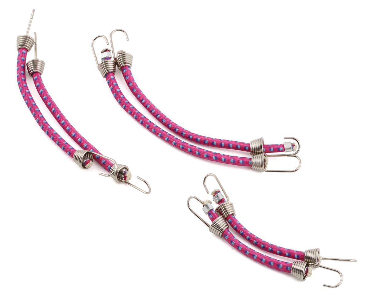 Hot Racing 1/10 Scale Bungee Cord Set 6-Pack - Purple & Blue