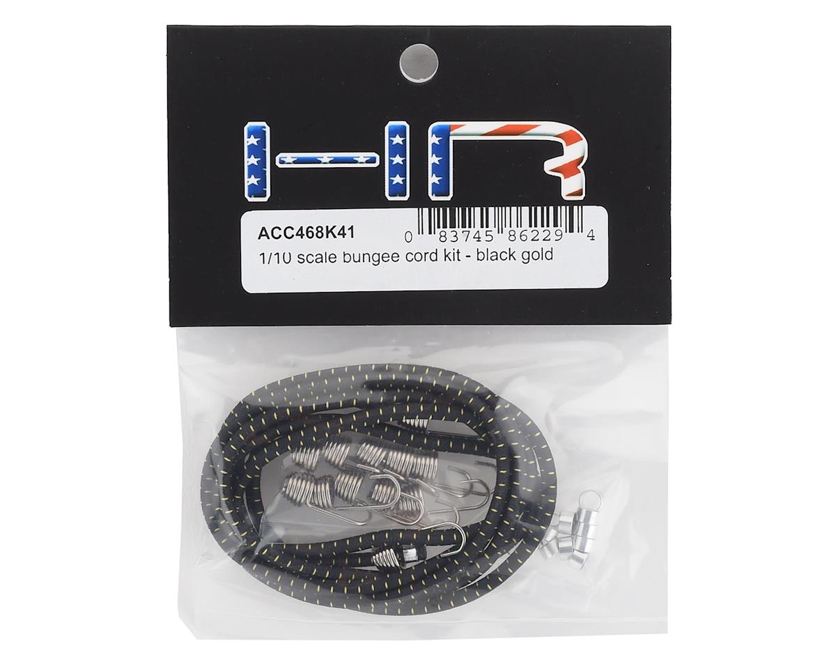 Hot Racing 1/10 Scale Black Bungee Cord DIY Kit - 4ft Length, Builds 6 Cords