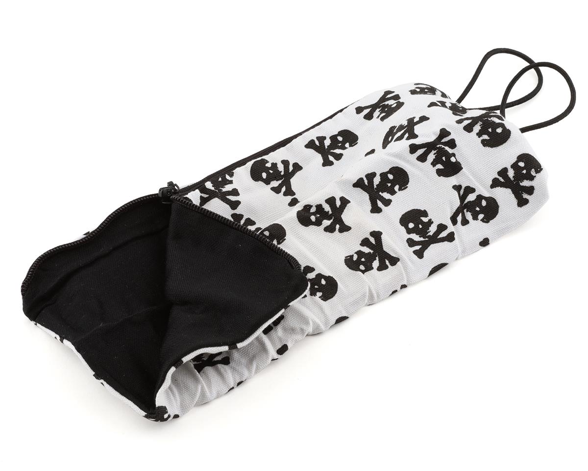 Hot Racing 1/10 Scale Black & White Skull Pattern Polyester Sleeping Bag Scale Accessory - view 2