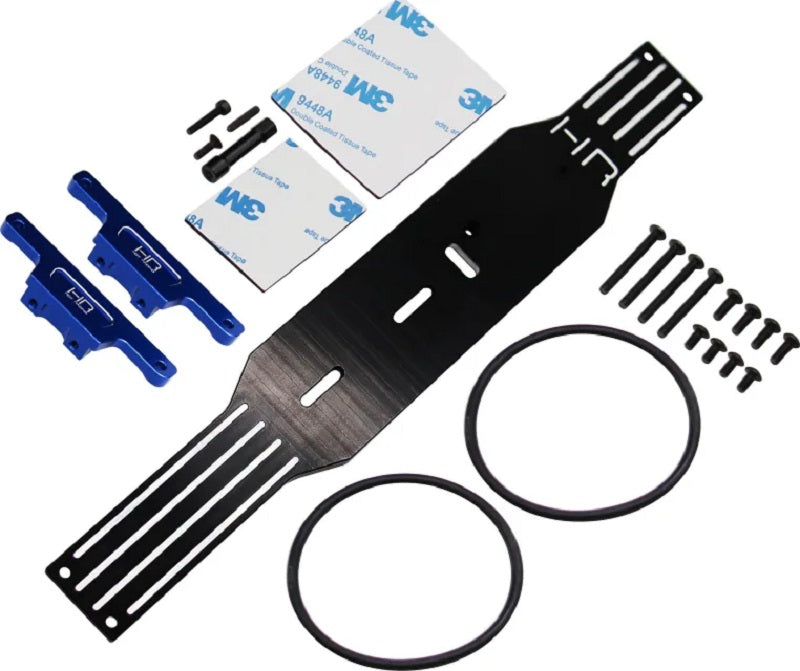 Hot Racing 6061-T6 Aluminum Front & Rear Shock Tower with Upper Chassis Brace for Traxxas Mini Maxx