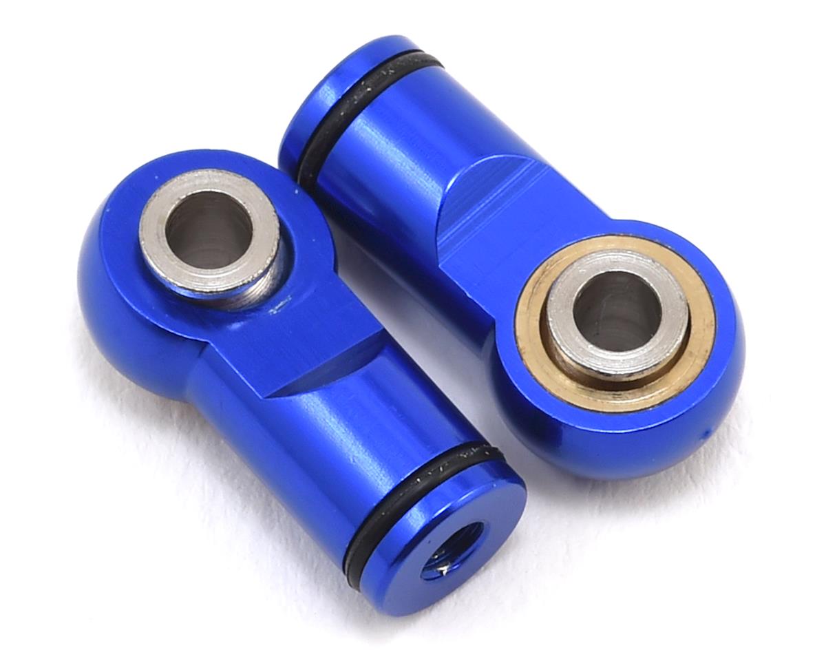 Hot Racing Blue Ball Type Aluminum Shock Ends for Traxxas Revo