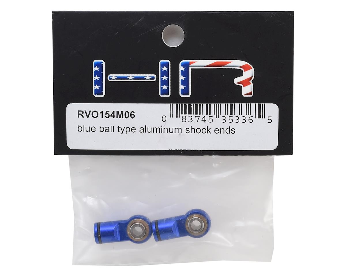 Hot Racing Blue Ball Type Aluminum Shock Ends for Traxxas Revo