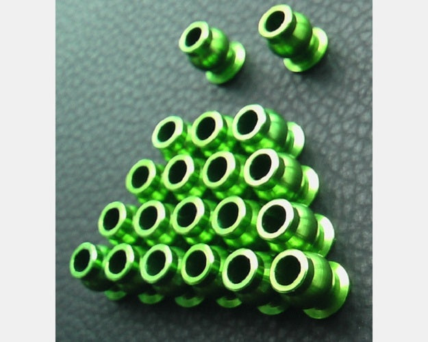 Hot Racing Green Aluminum Hollow Ball Set (20) for Axial AX10 SCX10 Yeti Scorpion
