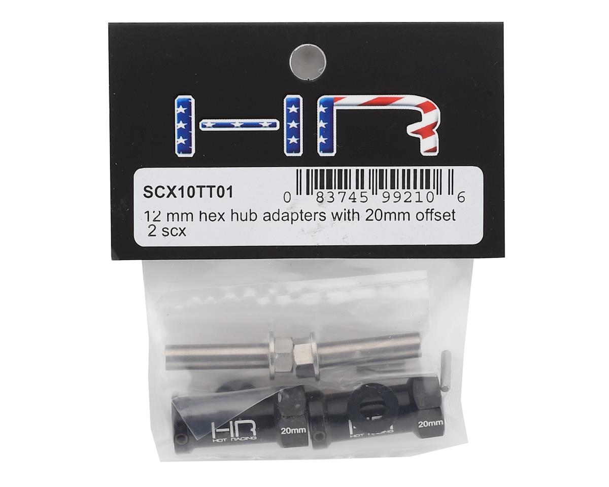Hot Racing 20mm Wheel Hub Extensions with 12mm Hex (Pair) for Axial SCX10, SCX10 II & Wraith