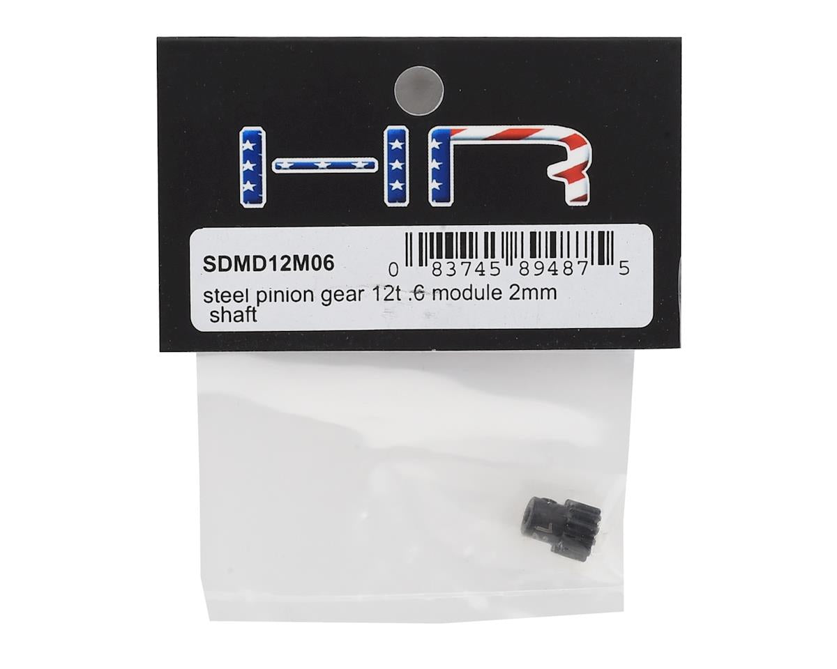 Hot Racing Steel 12T Pinion Gear 0.6 Module 2mm Shaft for Dromida 1/18 4WD Vehicles