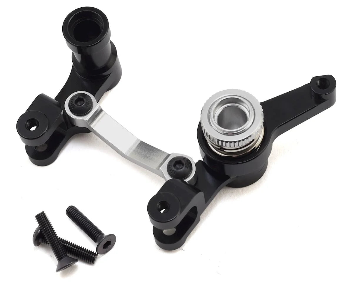 Hot Racing Adjustable Aluminum Steering Servo Saver Bellcrank for Traxxas Slash 4x4, Stampede 4x4 & Rally