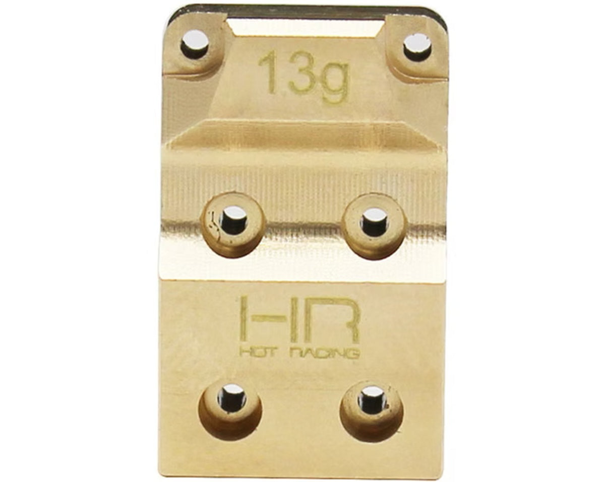Hot Racing Brass Diff Cover with SS Skid Plate SCX24 RC Upgrade Part - view 2