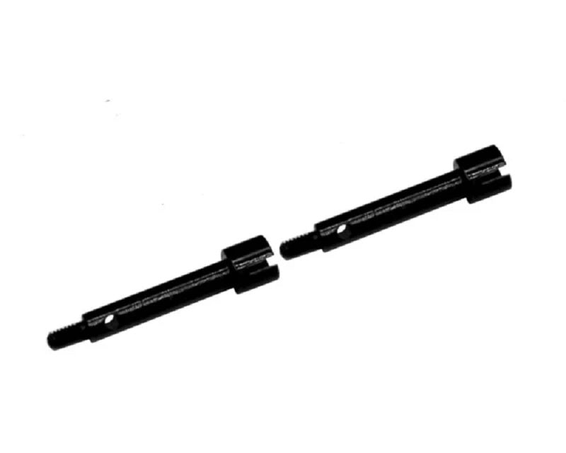 Hot Racing +4mm Wide-Track Hardened Steel Replacement Front Axles for SXTF39W04