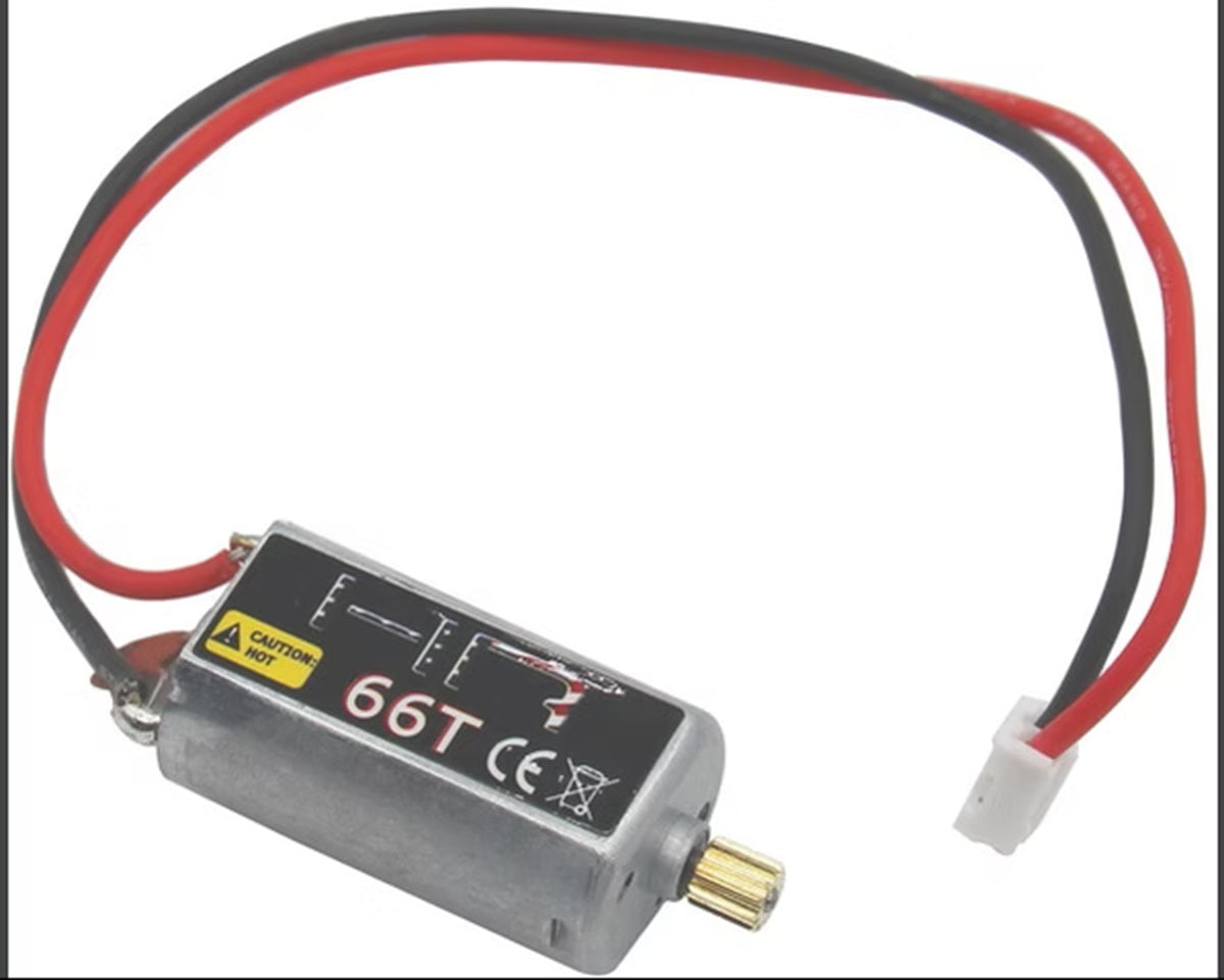 Hot Racing 66T High-Torque 050 Brushed Motor with 11T Pinion for Axial SCX24