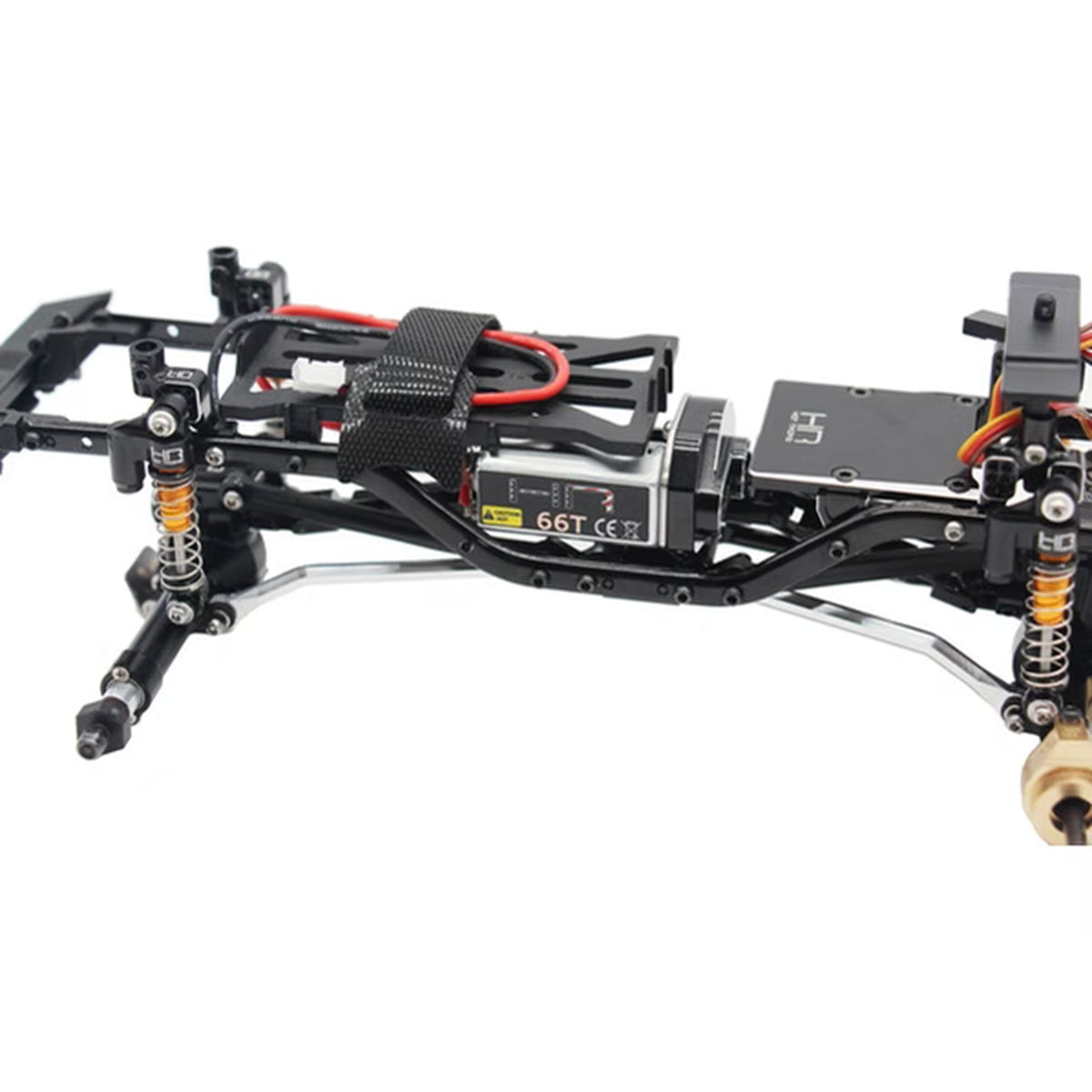 Hot Racing 66T High-Torque 050 Brushed Motor with 11T Pinion for Axial SCX24