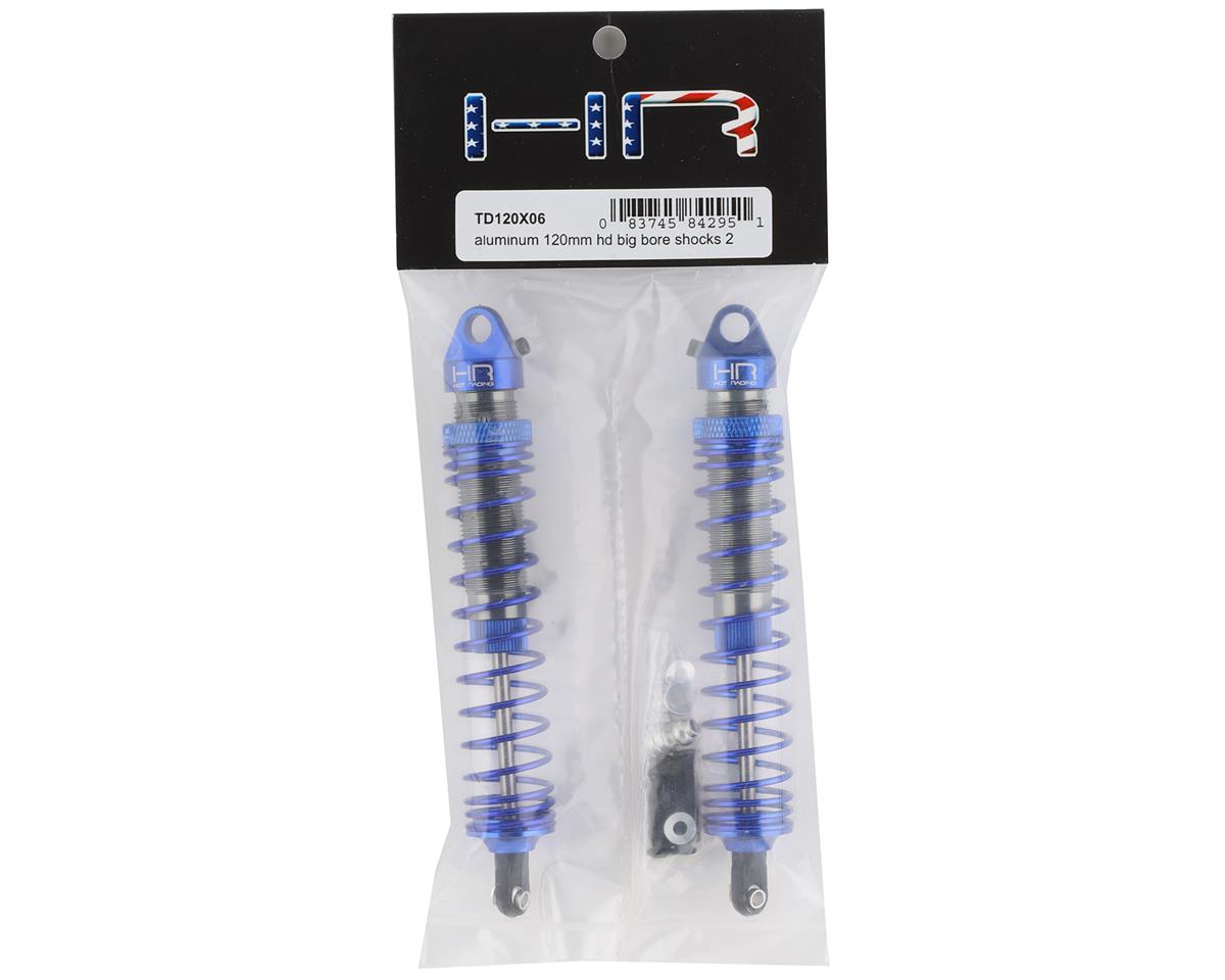 Hot Racing 120mm Aluminum Heavy Duty Big Bore Threaded Shocks (2-Pack) for 1/10 Off-Road