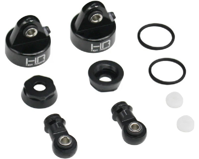 Hot Racing Aluminum Shock Cap & Rod End Upgrade Kit (2 Shocks) for Traxxas UDR