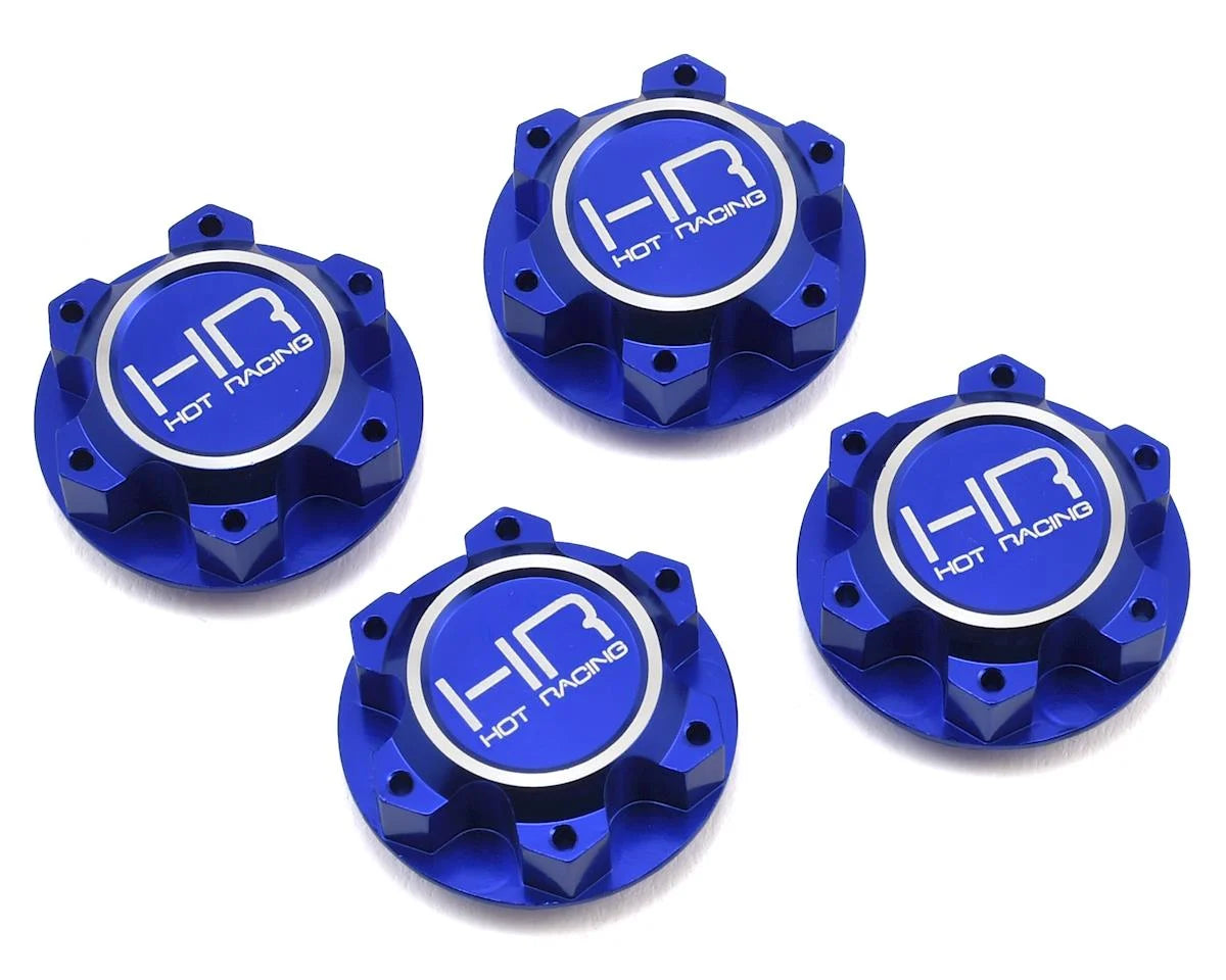 Hot Racing CNC 7075 Aluminum Serrated 25mm Hex Wheel Nuts for Traxxas X-Maxx (12mm Thread)