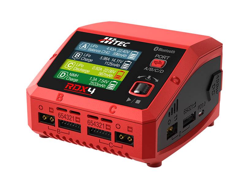 Hitec/RCD RDX4 AC/DC Multi-Function RC Smart Charger HRC44354