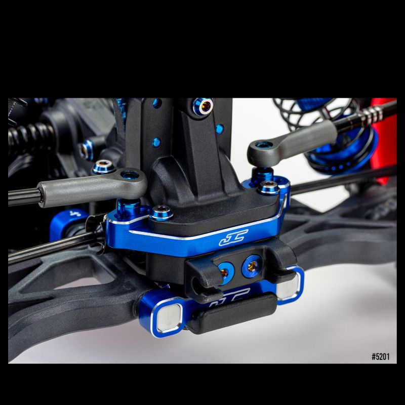 J Concepts RC10B7 Aluminum Rear Ball-Stud Mount, Blue 52011