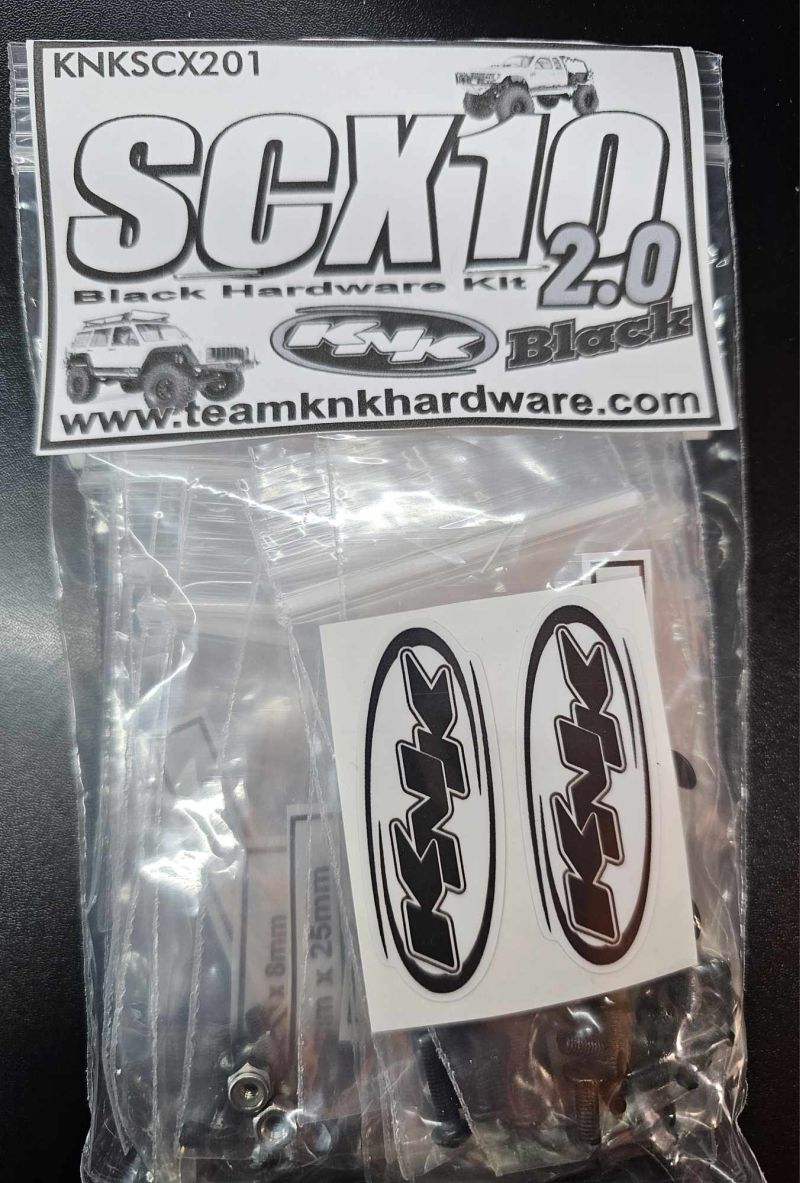 Team KNK SCX10 2.0 Black Hardware Kit SCX201