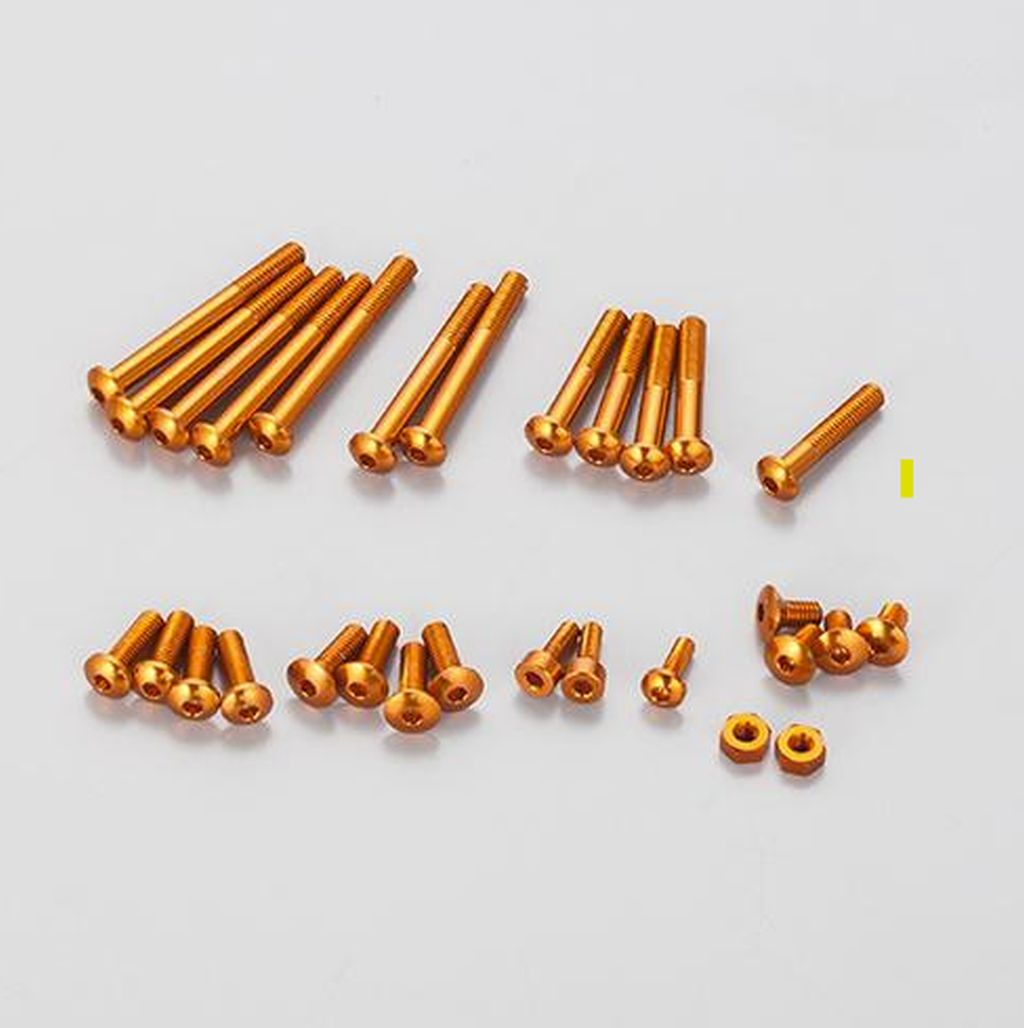 KO Propo Aluminum Screw Set for EX-RR/EX-2 (Orange) 10596