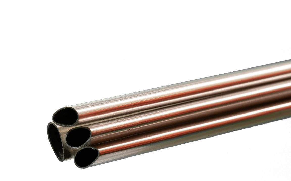 K&S Metals Aluminum Streamline Tube 3/8" OD x 0.016" Wall x 35" — 4-Pack 3003 Streamline Tubing for RC Aircraft