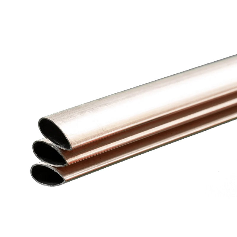 K&S Metals Aluminum Streamline Tube 5/8" OD x 0.016" Wall x 35" — 3-Pack 3003 Aerodynamic Tubing for RC Aircraft