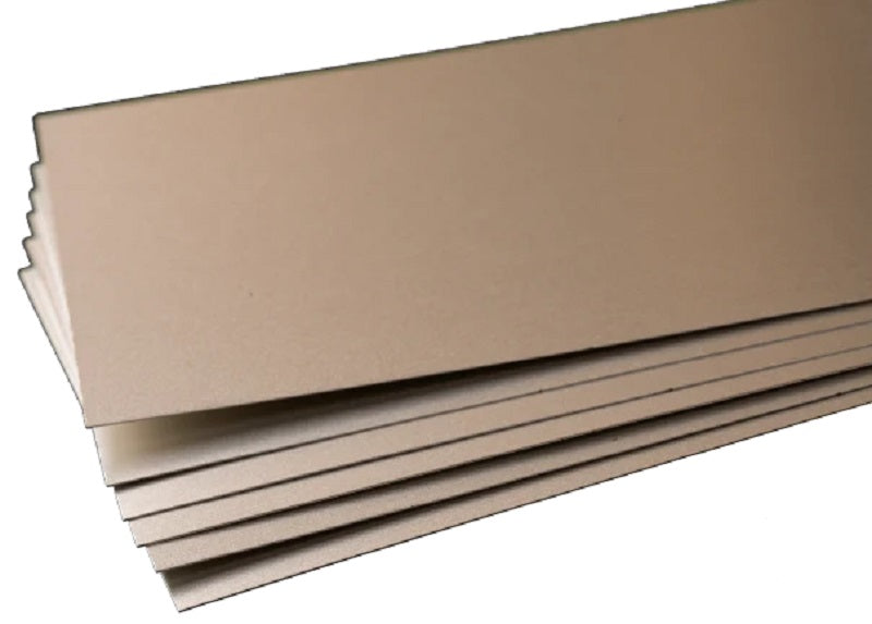 K&S Metals Tin Coated Sheet 0.008" Thick x 4" x 10" — 6-Pack ASTM B545 Electrolytic Tin Plate