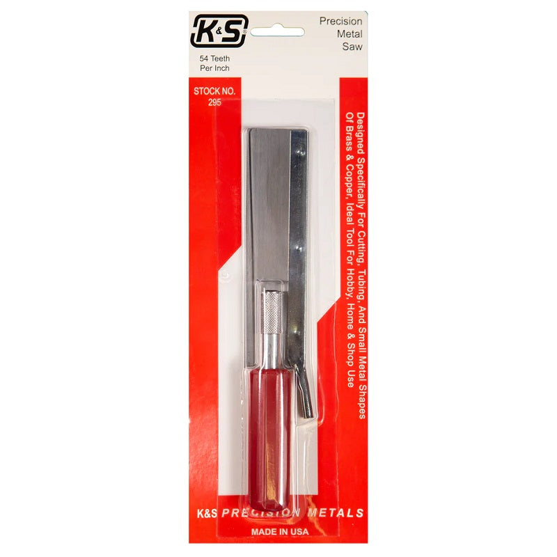 K&S Metals Precision Metal Saw — 54 TPI Fine-Tooth Saw for Brass & Aluminum Tubing