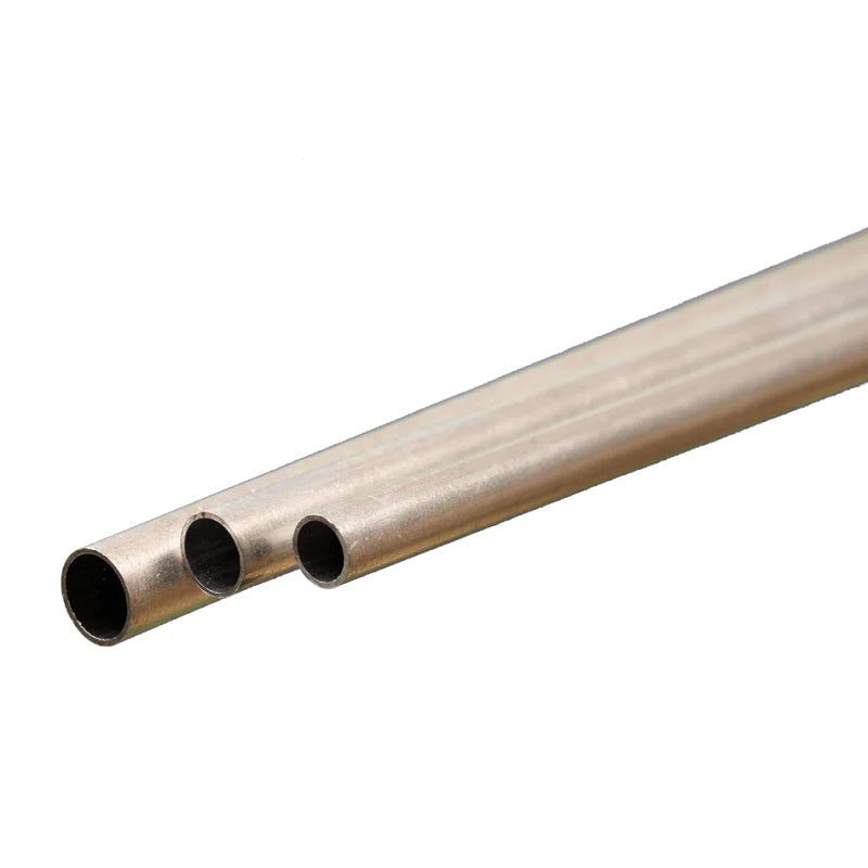 K&S Metals Bendable Aluminum Tube Assortment 3/16", 7/32", 1/4" x 12" — Lightweight 3003 Aluminum