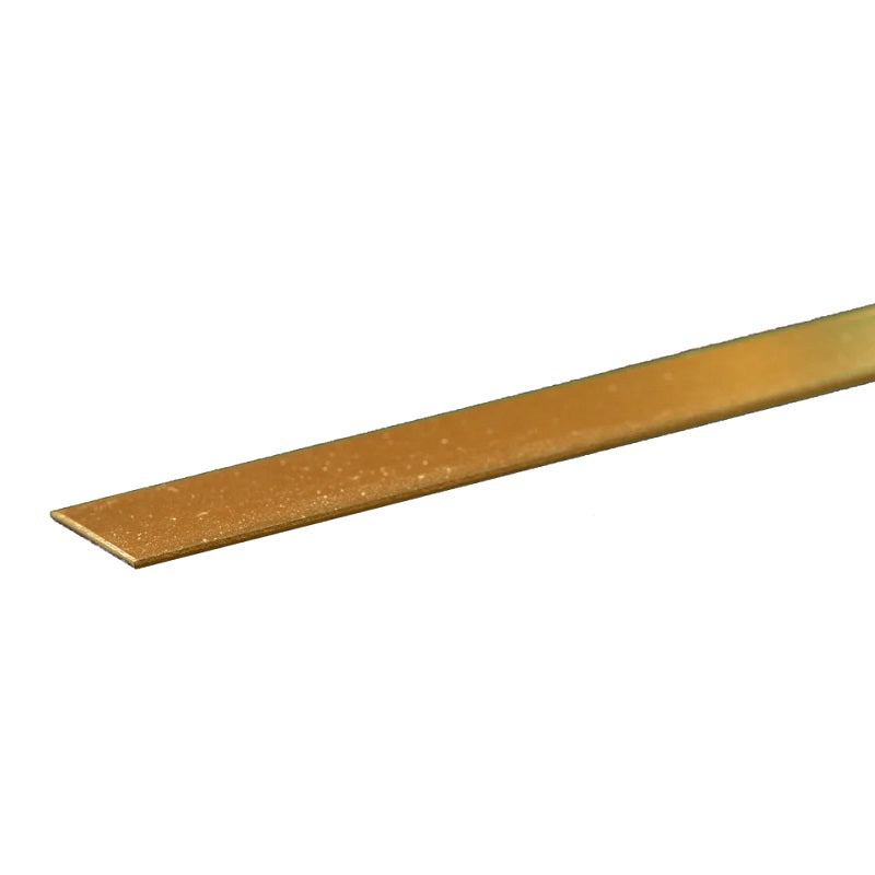 K&S Metals Brass Strip 0.025" Thick x 1/2" Wide x 12" — 260 Brass Strip for DIY & Hobby