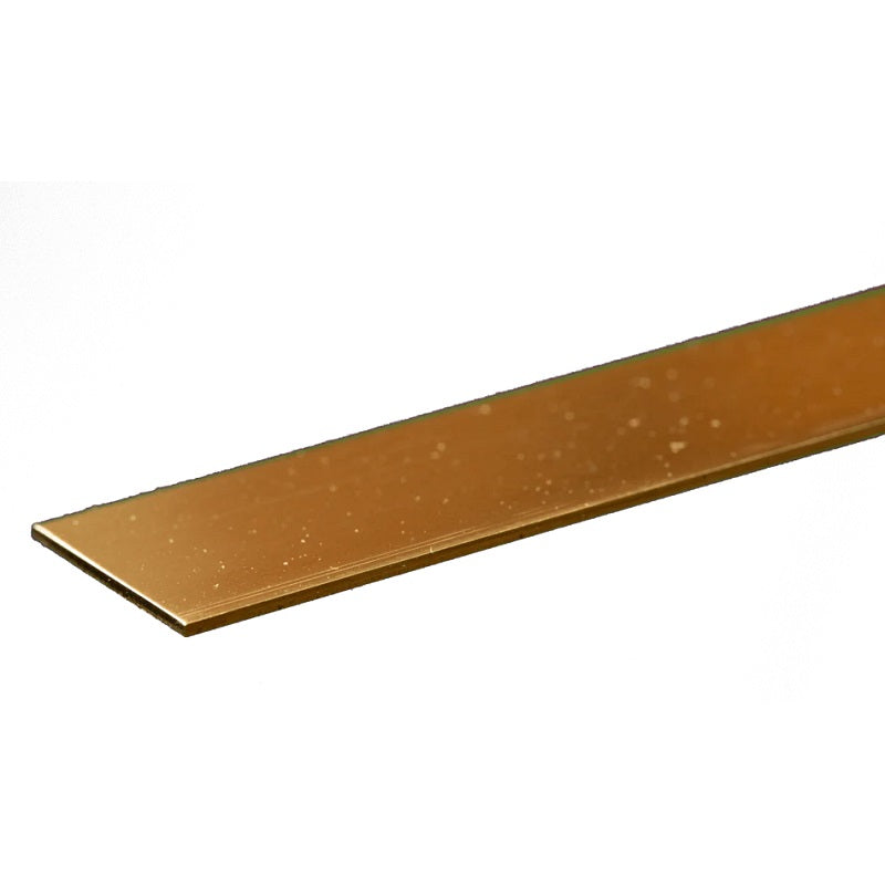 K&S Metals Brass Strip 0.032" Thick x 3/4" Wide x 12" — 260 Brass Strip for Hardware & DIY