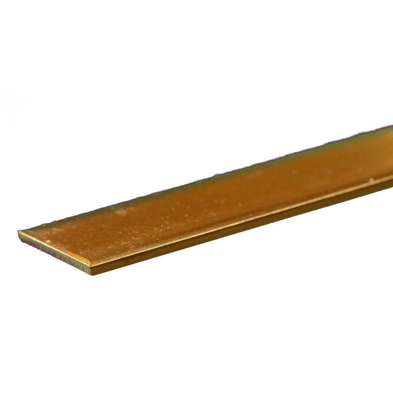 K&S Metals Brass Strip 0.064" Thick x 3/4" Wide x 12" — 260 Brass Flat Strip for Trim & Hardware
