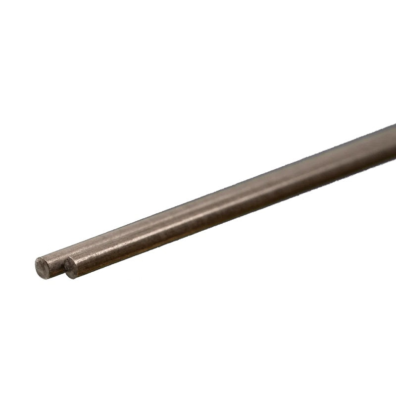 K & S Metals Round Stainless Steel Rod: 3/32" OD x 12" Long 87133