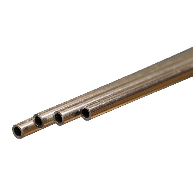 K & S Metals Round Aluminum Tube: 3mm OD x 0.45mm Wall x 300mm Long 9802