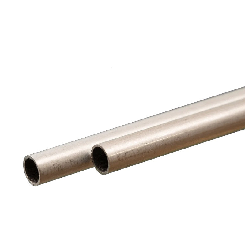 K & S Metals Round Aluminum Tube: 6mm OD x 0.45mm Wall x 300mm Long 9805