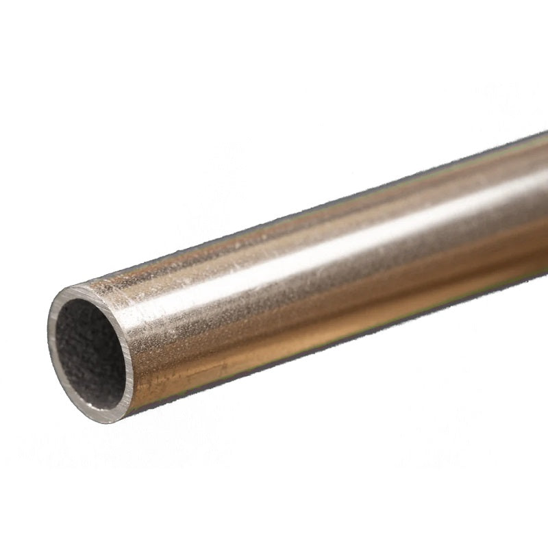 K & S Metals Round Aluminum Tube: 10mm OD x 0.89mm Wall x 300mm Long 9812
