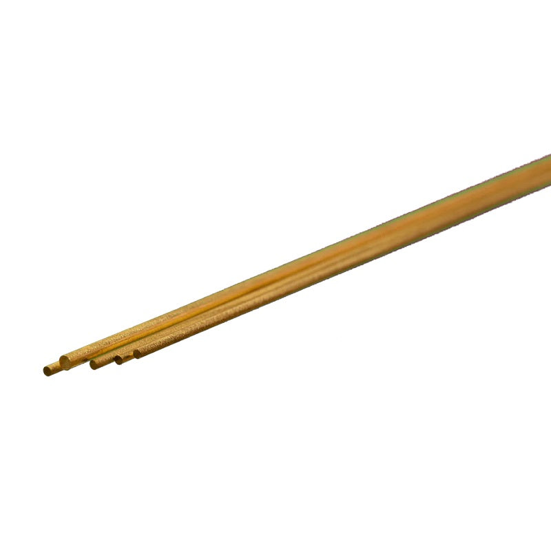 K & S Metals Round Brass Rod: 1.5mm OD x 300mm Long 9862