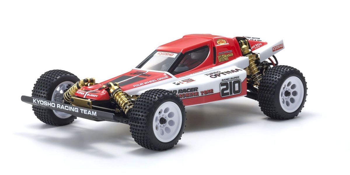 Turbo Optima Gold 1/10 4WD Electric Off-Road Racing Buggy Kit Belt-Drive | Kyosho