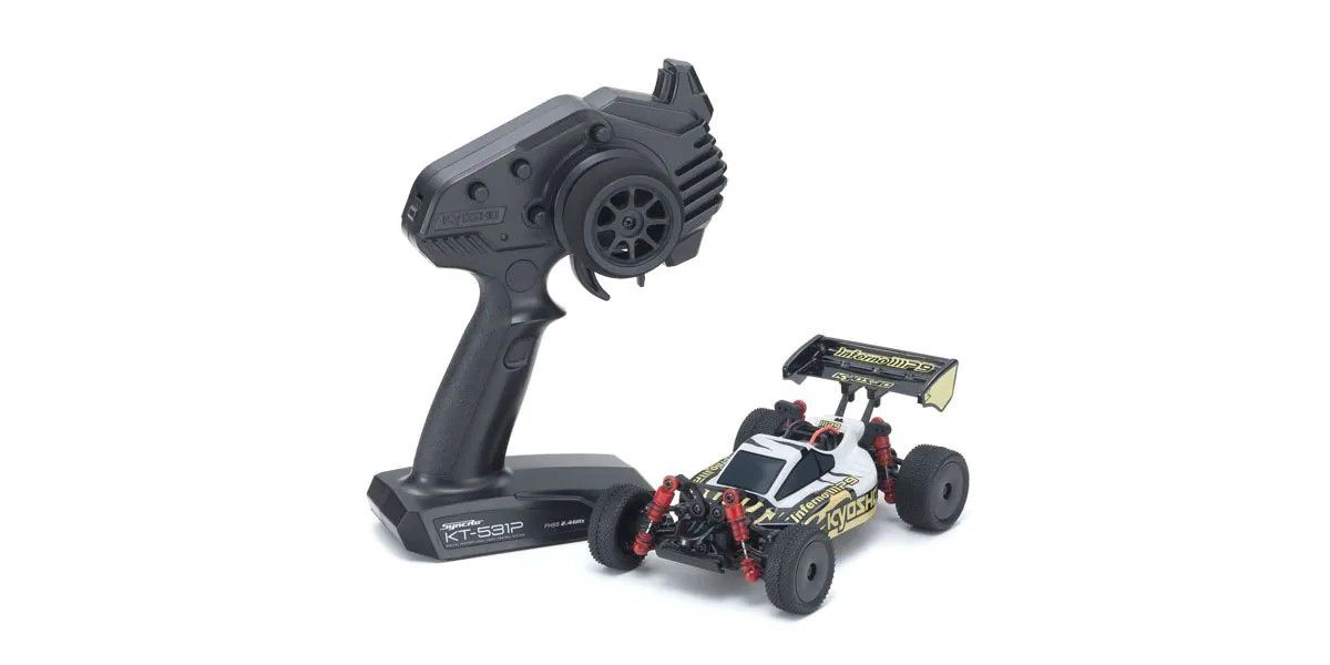 Mini-Z Buggy Inferno MP9 White/Black 4WD ReadySet with Slipper Clutch RTR | Kyosho