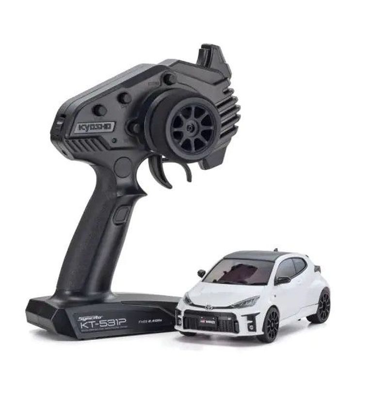 Mini-Z AWD Toyota GR Yaris Platinum White Pearl Mica MA-020 Ready Set 1/28 RTR | Kyosho