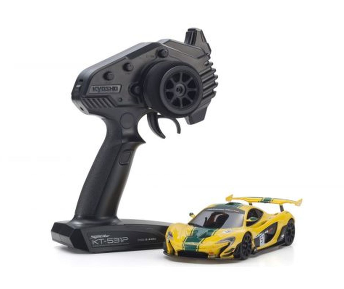 Kyosho Mini-Z RWD MR04 McLaren P1 GTR Yellow/Green Ready Set